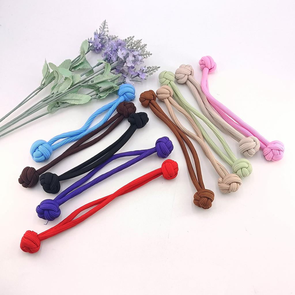 5PCS 18cm Colorful Scrunchies High Ponytail Rubber Bands Knotted Hair Ropes Hair Accessories Hair Loop Headwear Lady Girl Women