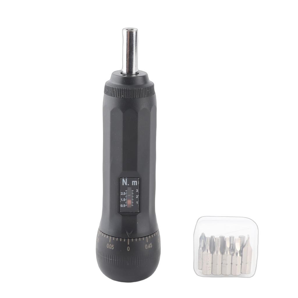 Torsion Screwdriver Kit 0.5 3N.m 1 4 Inch Drive Preset Torsion Wrench Screwdriver with S2 Bits for Electrical Light