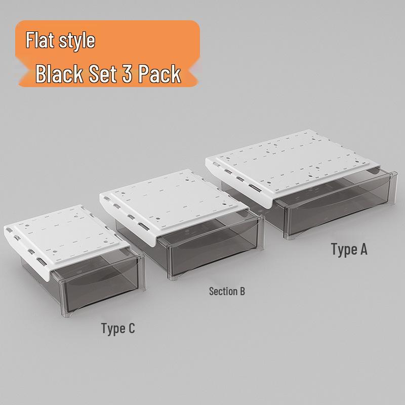 Adjustable Under-Desk Drawer: No Nails, No Drilling, Invisible Storage for Home or Office