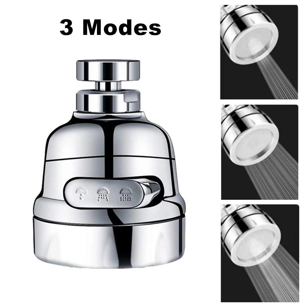 2/3 Modes Universal Kitchen Faucet Adapter 360° Rotation Faucet Filter Extenders Kitchen Gadgets Spray Water Saving Tap Nozzle