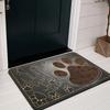 Paw Print Doormat, Machine Washable Non-Slip Simple Rug for Kitchen Living Room Bedroom Indoor Entryway Decor