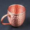 530Ml 100% Copper Moscow Mule Mug Cocktail Wine Cup Hammered Coppery Beer Mugs Coffee Mug Milk Cup Bar Cup Drinkware Durable