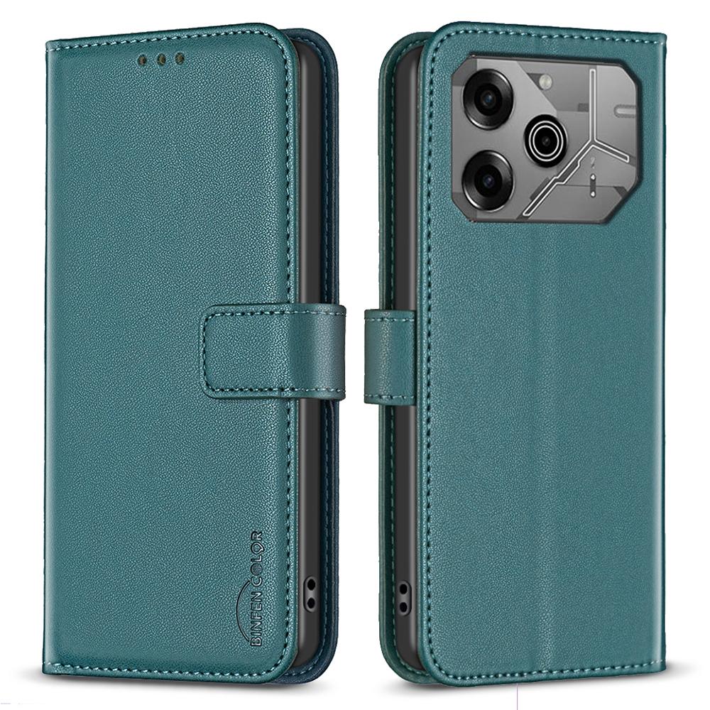 BINFEN COLOR BF17 For TECNO Pova 6 5G/Tecno Pova 6 Pro 5G Case Leather Flip Wallet Phone Cover