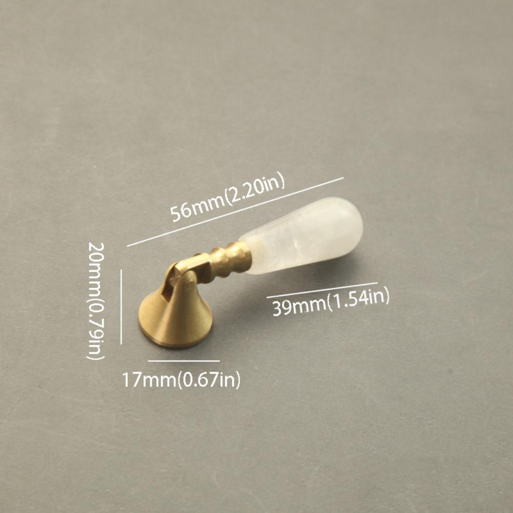 Pink Crystal Crystal Pendant Handle Natural Crystal Drawer Knobs  Furniture Hardware белый