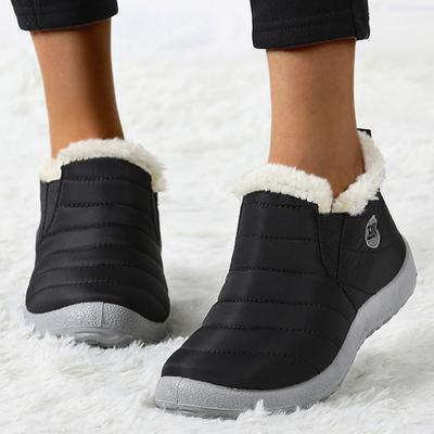 Sneaker für Damen Winterschuhe Damen-Sneaker Warm halten Winter-Sneaker mit Fell Vulkanisierte Schuhe für Damen Trendschuhe