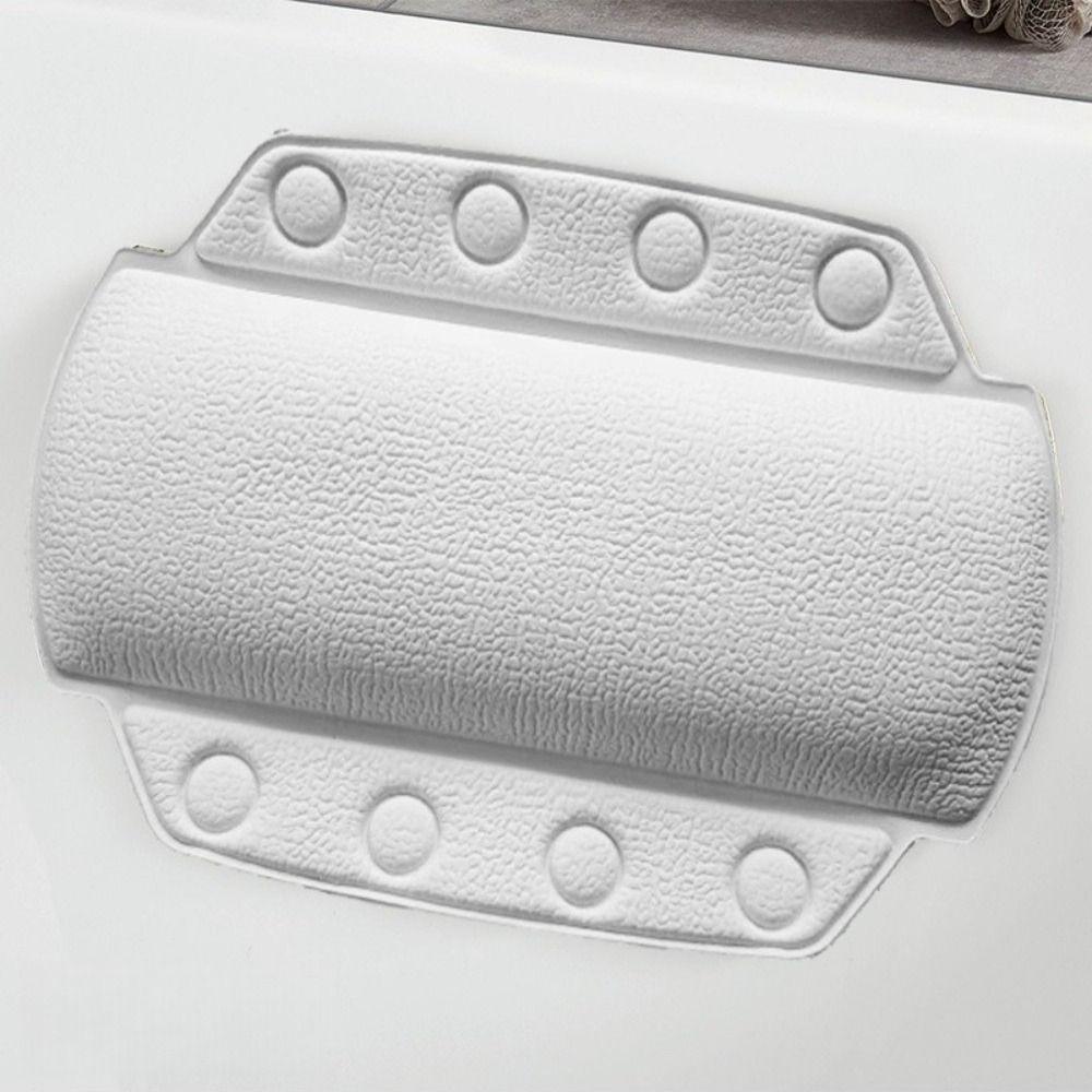 Neues PVC Nacken-Badewannen-Kissen Weich mit Saugnapf SPA Badekissen 22x33cm Nackenstütze Bad Kopfstütze für die Badezeit