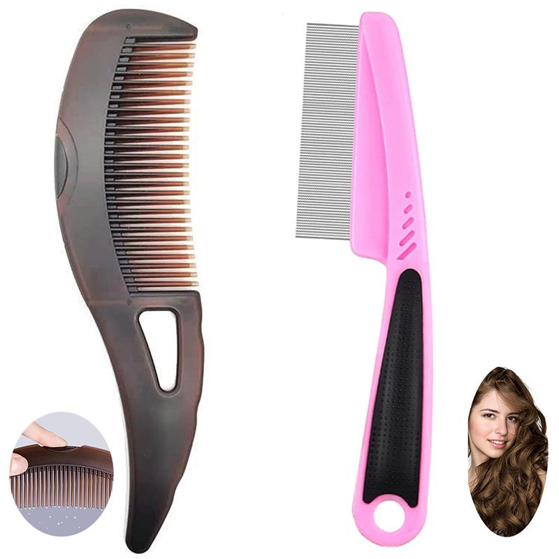 Feinzahnkamm Hohlzahn Läusekamm Massage Haarkamm Schuppenkamm Kopfhautkamm Für Männer Und Frauen Drop Shipping