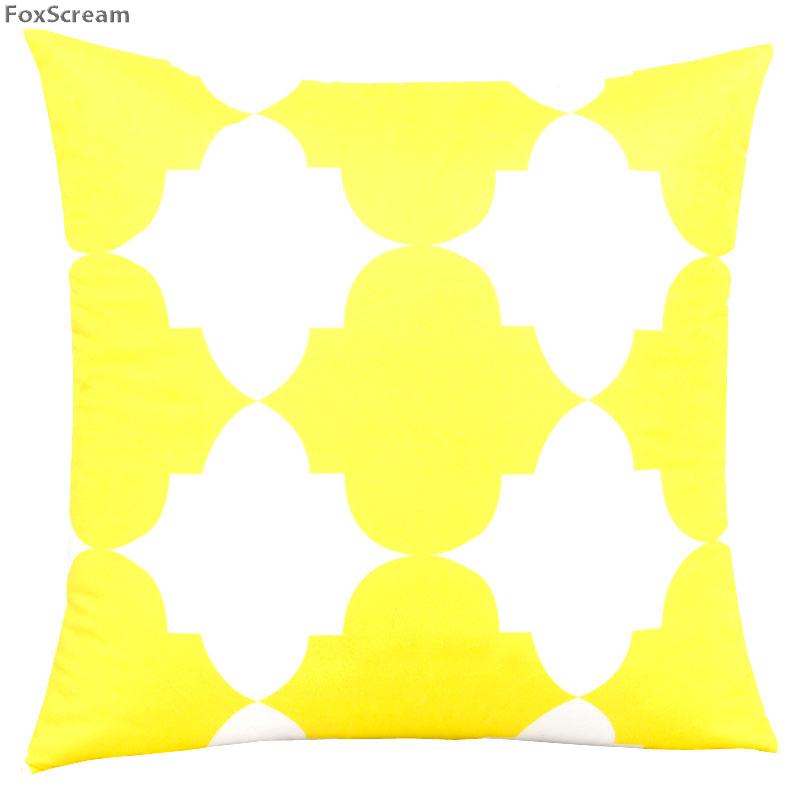 Nordic Style Decorative Pillows Cushion Yellow Gray Geometric Cases Cover Home Decor Black White