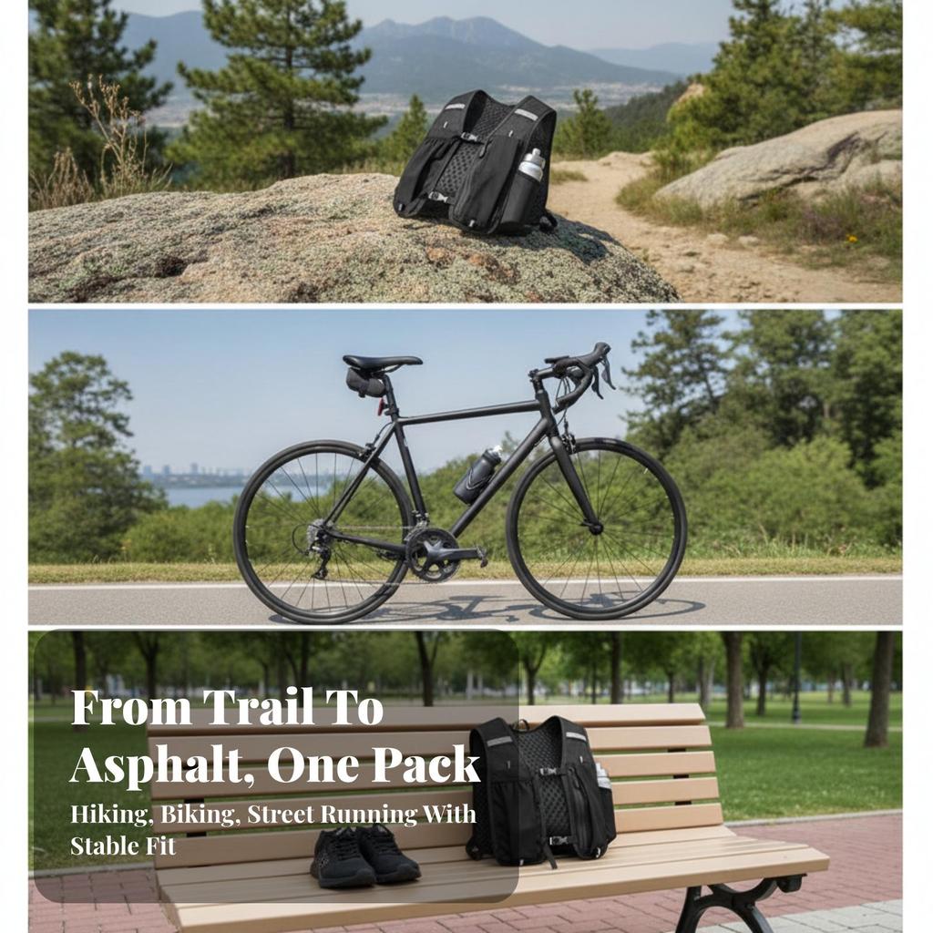 Running Backpack Slim Vest Ergonomic for Cycling, Hikers