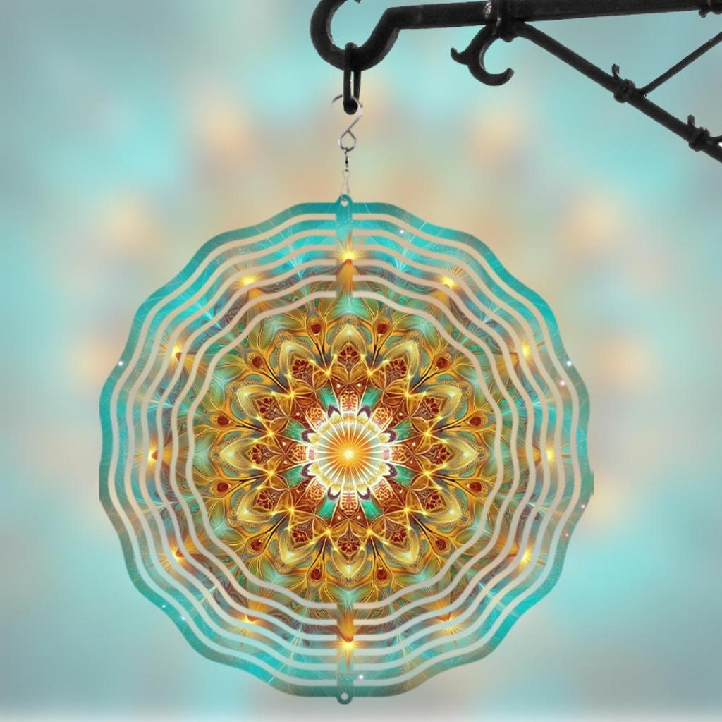 Vibrant Floral Butterfly Wind Chime for Outdoor Garden Decor 10 Inch Metal Wind Chime with Swivel Hook No Battery Needed Perfect Spring Summer Gift