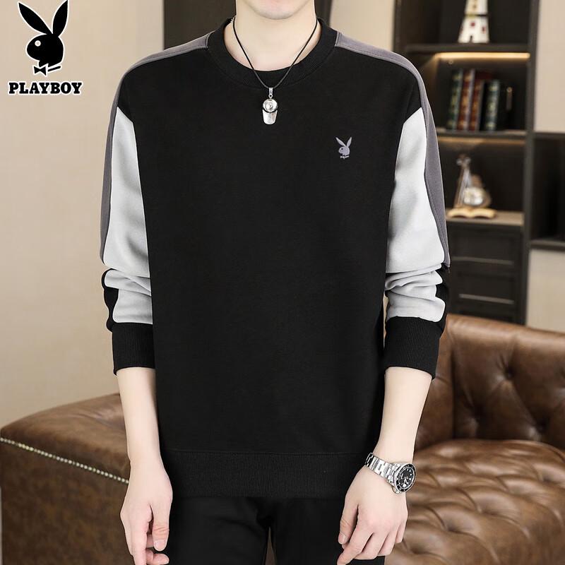 PLAYBOY Men's Pullover Round Neck Sweatshirt