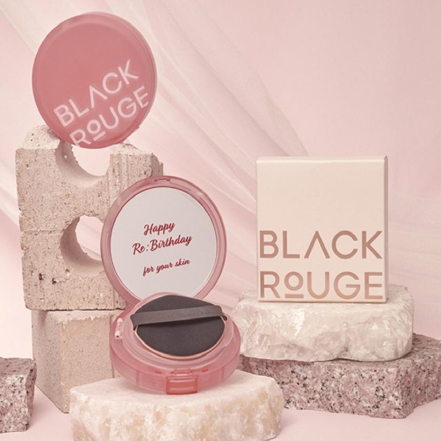 

Black Rouge Thin Layer Velour Cushion 12g 3 Colors SPF40+ PA++ VC01 Porcelain