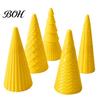 Christmas Tree Decorations Set 5Pcs Illuminated With/No LED Lights, Nordic Style Luminous Decorative Figurine Tabletop Ornaments, Cone for Home Office