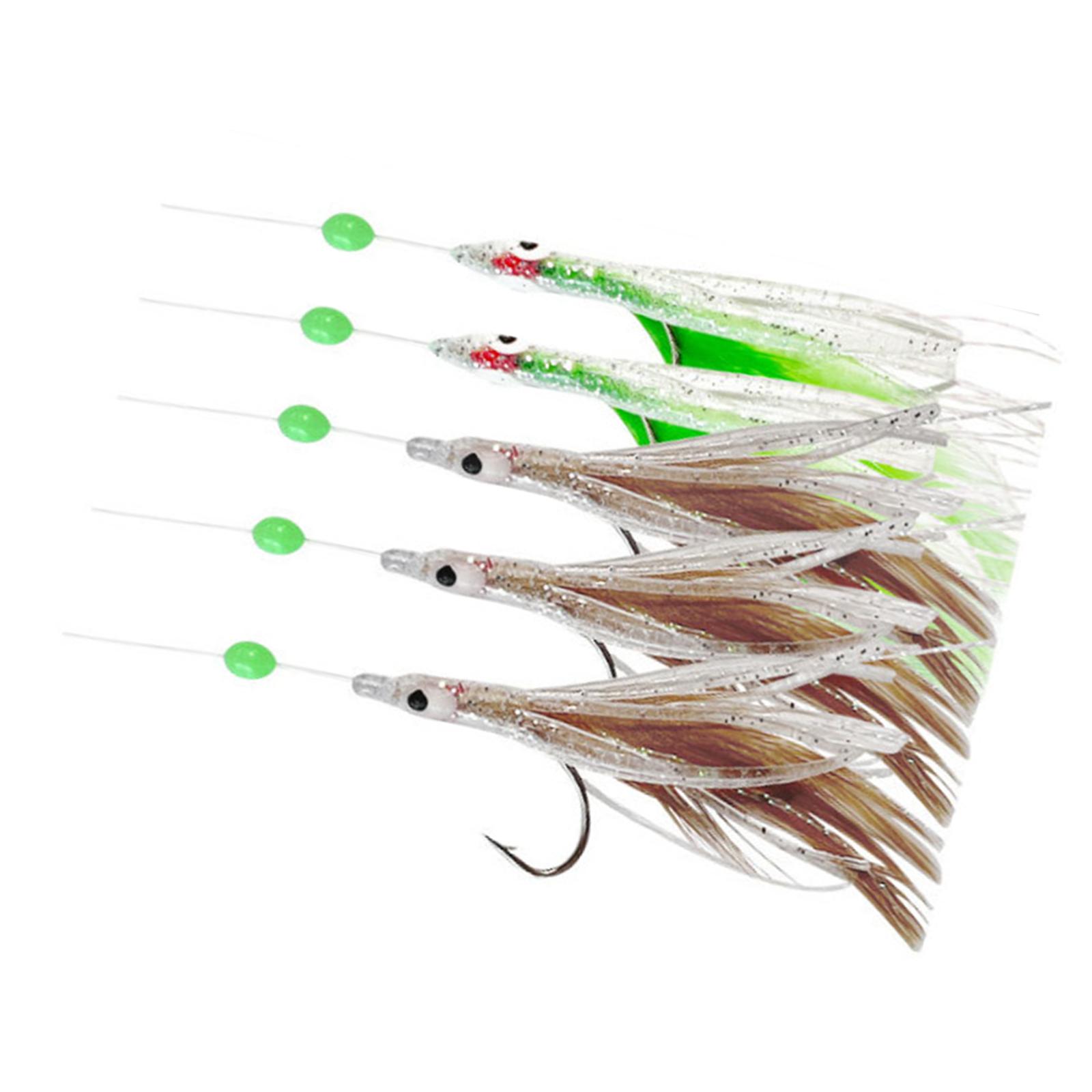 

Fishing Rigs with String Hook Glow Fishing Beads High Carbon Hook Freshwater Saltwater Fishing Lures Baits Rigs Tackle 1PCS