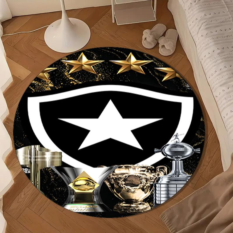 1PC rug Botafogo Football Club Round mat Home Decor, Chair rug For livingroom,Bedroom, doormat home decor Birthday Gift Christmas Gifts