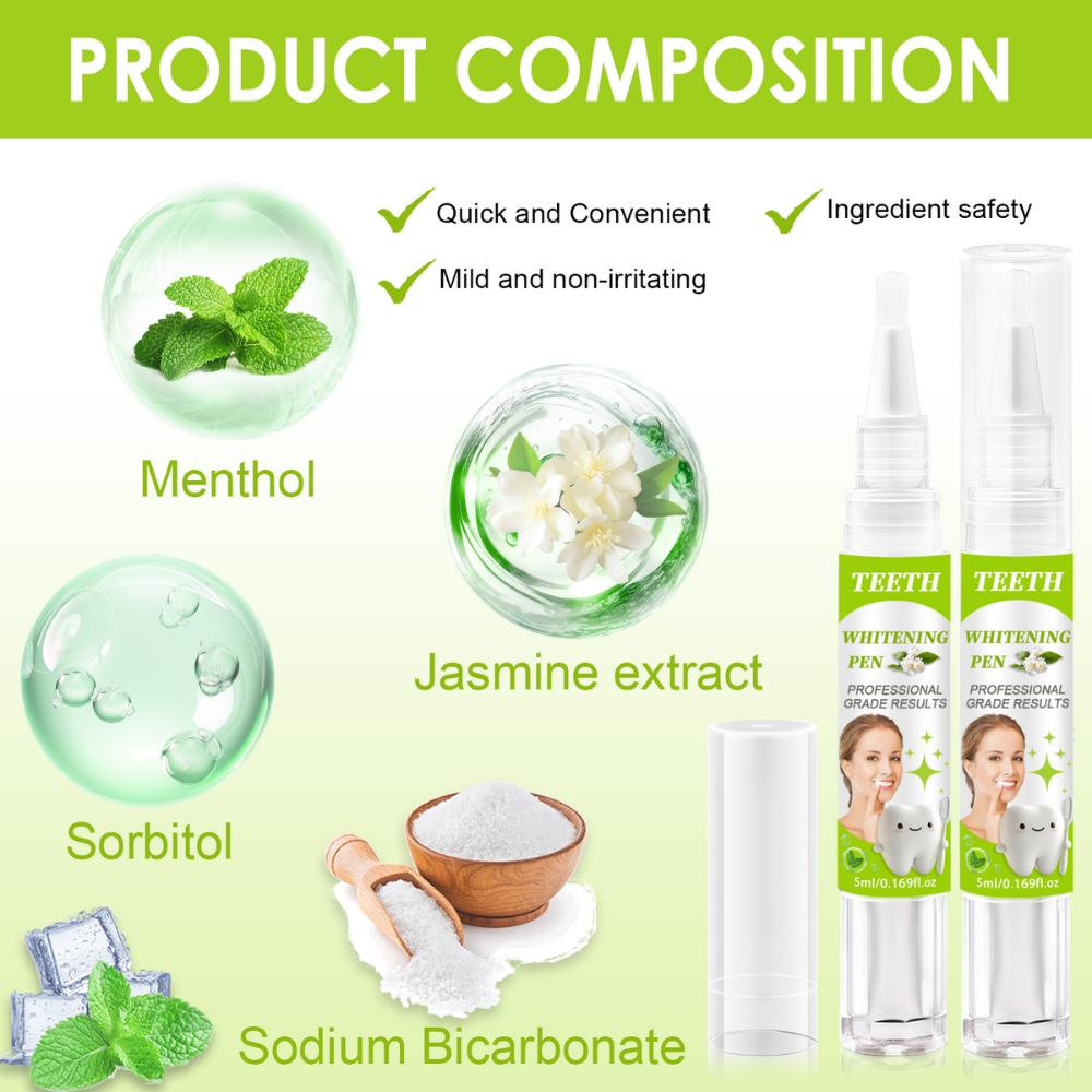 15ml Teeth Brightening Pen-Whiter Teeth and Brighter Smile-Maintains Oral Hygiene and Keep Breath Fresh