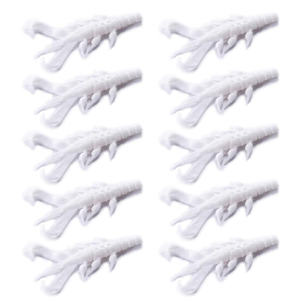 10Pcs/set Soft PVC Shrimp Lures Baits Swim Floating Sinking Lures Simulation Prawn Shrimp Fishing Tackle Lures Baits