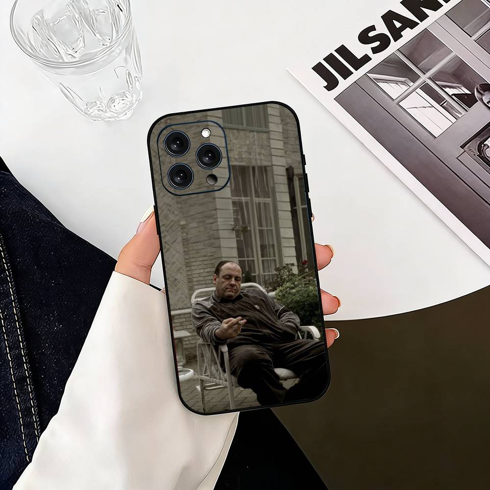 The-e S-sopranos Phone Case For iPhone 17, 16,15,14,13,12,11 Plus,Pro Max, Others Soft Black Cover
