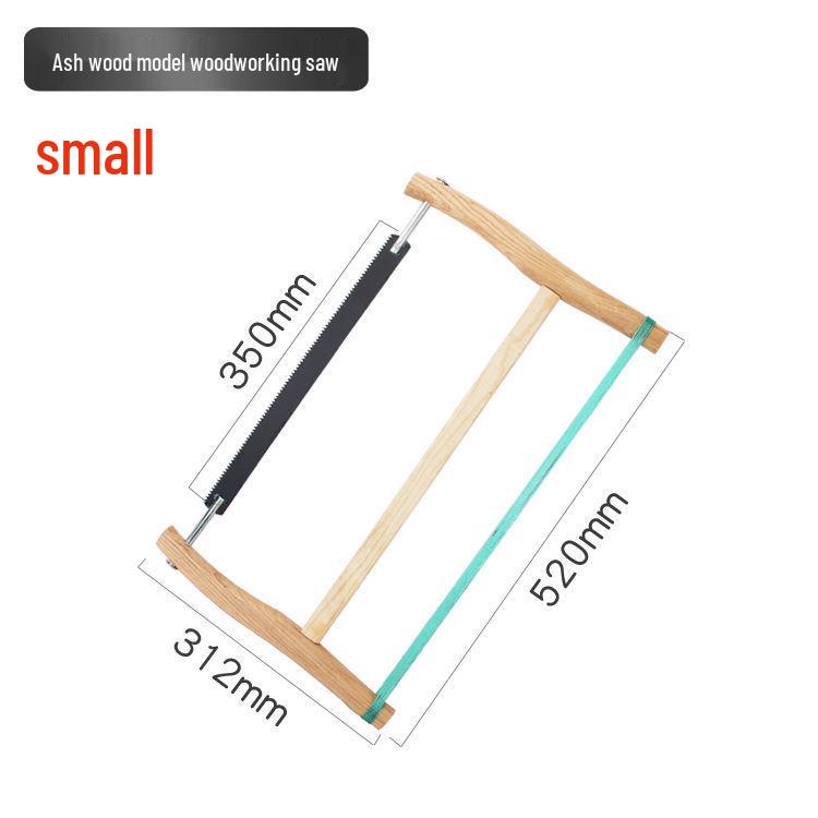 

Vintage Household Outdoor Hand Saw for Woodworking - Old-Fashioned Frame Saw Tool