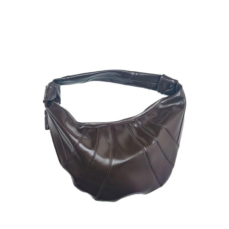 

24 новых уличных тренда, женская сумка из коровьего рога, сумка через плечо с пельменями и полумесяцем, маленькая и универсальная сумка Song