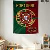 Name Custom PORTUGAL Wall Tapestry Aesthetic Wall Hanging Printed Fabric Blanket Decorative Tapestries for Bedroom Living Room Home Decor