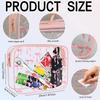 All Over Print Waterproof Pvc Nylon Pouch Bows Makeup Bag Transparent Toiletry Zipper Pouch Bow Clear Cosmetic Bags