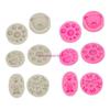 6pcs Bear Heart Bowknot Shaped Fondant Cake Silicone Mold Pastry Chocolate Mould Candy Ice Cream Mold DIY Baking Tool HX6C