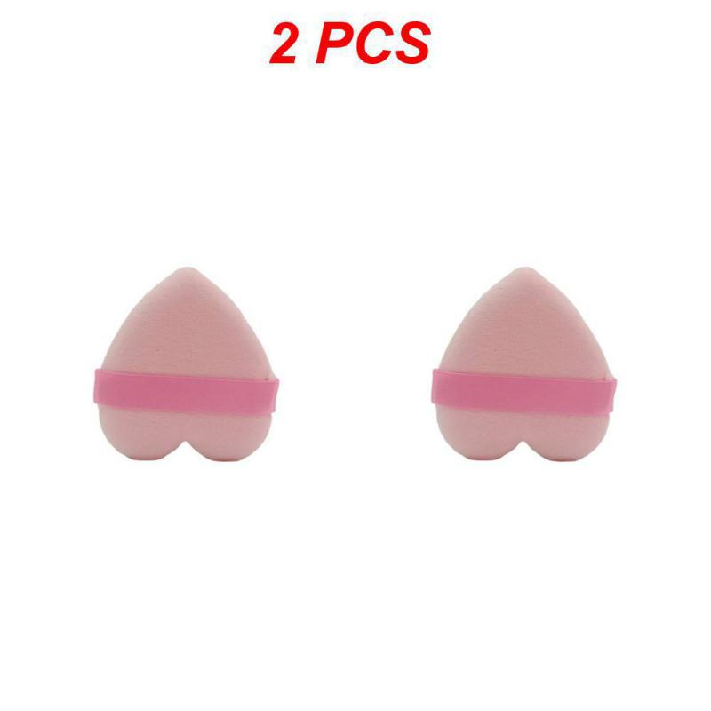 1/2/3PCS Heart-shaped Velvet Facial Face Makeup Puff Cosmetic Makeup Cotton Sponge Puffs Make Up Tools