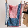 Floral Double Side 60*170cm Women Scarf Autumn and Winter Warm Shawl Cotton Linen Feeling Tassel Pashmina Muslim Hijab Wrap Lady