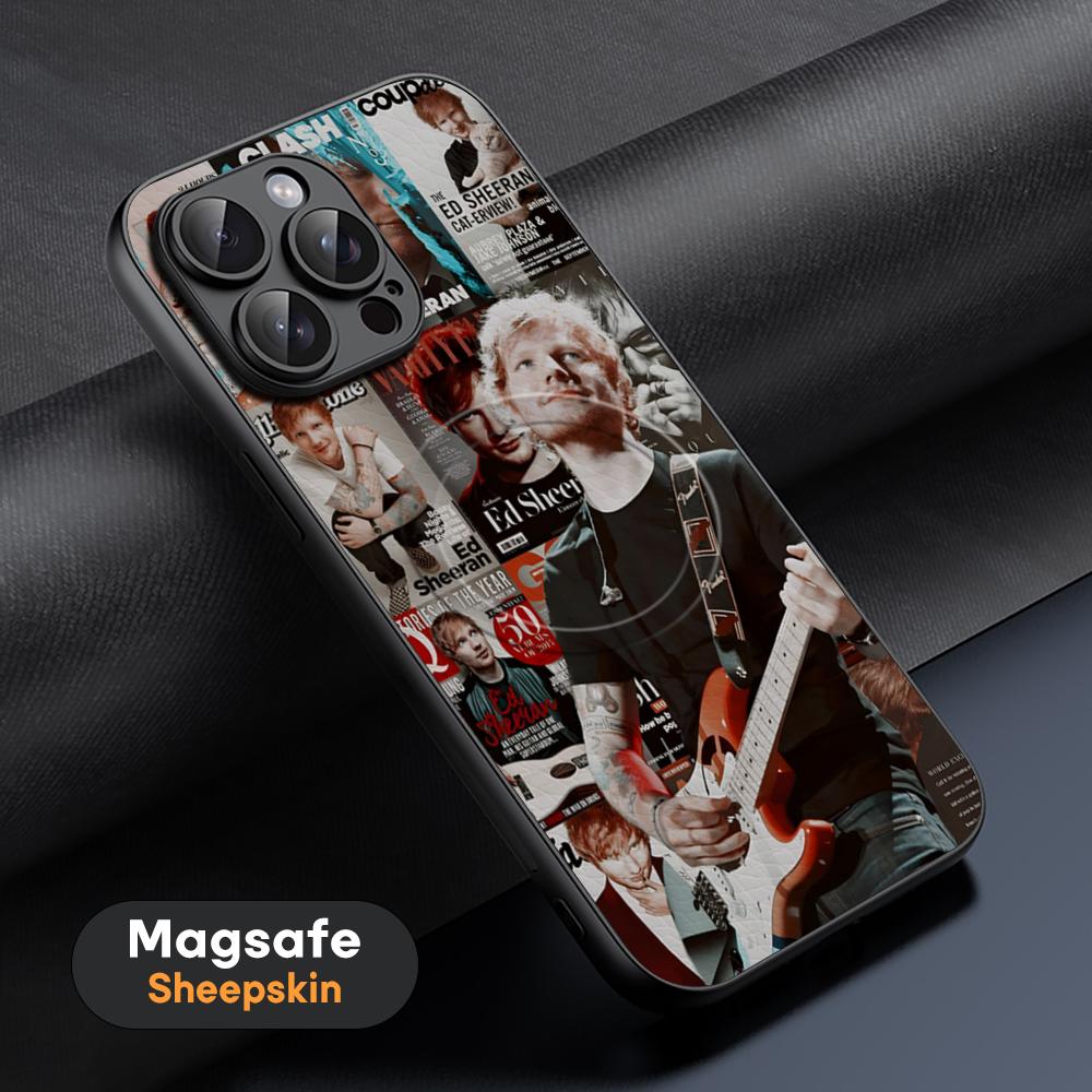 

E-d Sheeran Singer Star Hot Phone Case For iPhone 17 16 15 14 13 12 11 Plus Pro Max High-end Luxury Magsafe Sheepskin iPhone 14 Pro Max