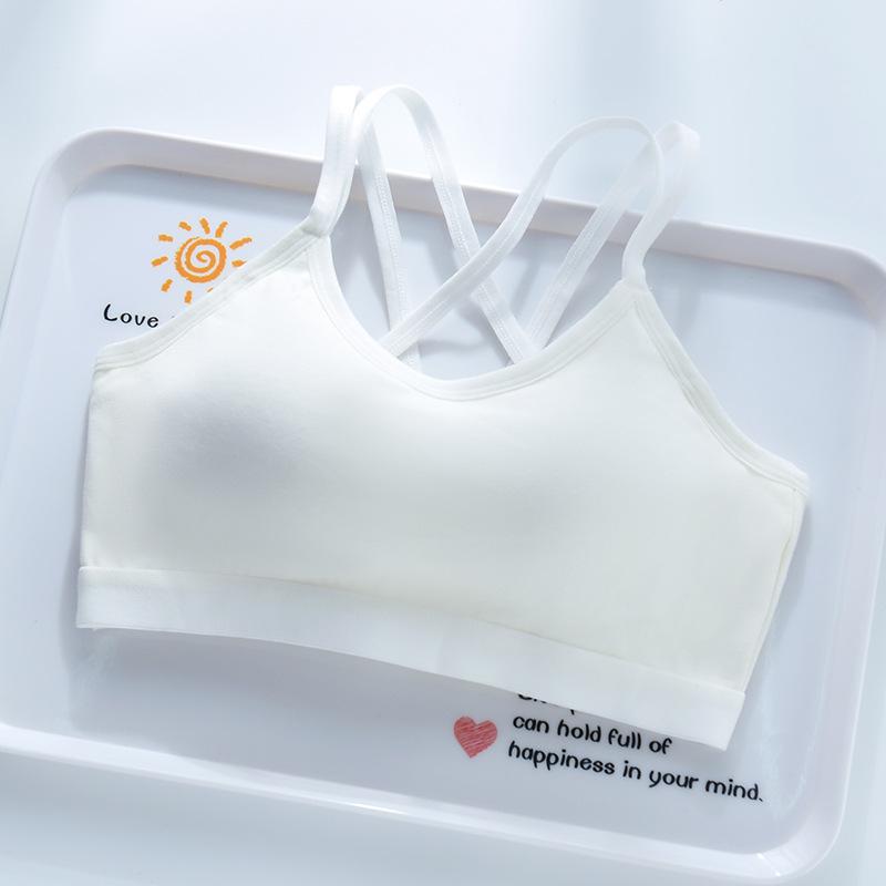 anti-light tube top women's fixed cup integrated type without steel ring, beautiful back, thin shoulder straps, chest-wrapped breathable underwear