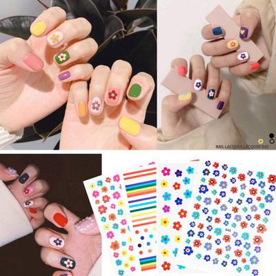 Nail Sticker Flower Pattern Nail Art Decals Tattoo Stickers Manicure Decoration