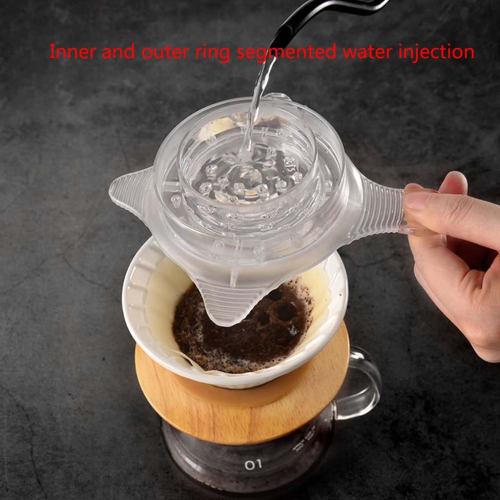 Hand-Infused Coffee Shower Drip Filter, Reusable Drip Extraction Cup, Coffee Accessories for Evenly Distributing