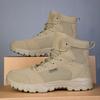 Plus Size Men's High-Top Outdoor Combat Boots - Ultra-Light, Cold Cement Outsole, Autumn/Winter Style