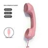 Type C Vintage Phone Handset Receiver Mic Speaker Clear Sound for Online Course Home Office Mobile Calls