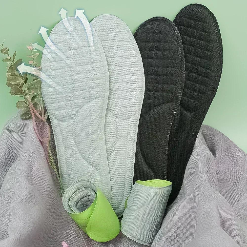 Memory Foam Orthopedic Insoles 20 Pairs Shock Absorbing Deodorizing Inserts for Sports Shoes Comfort Insoles for Men Women