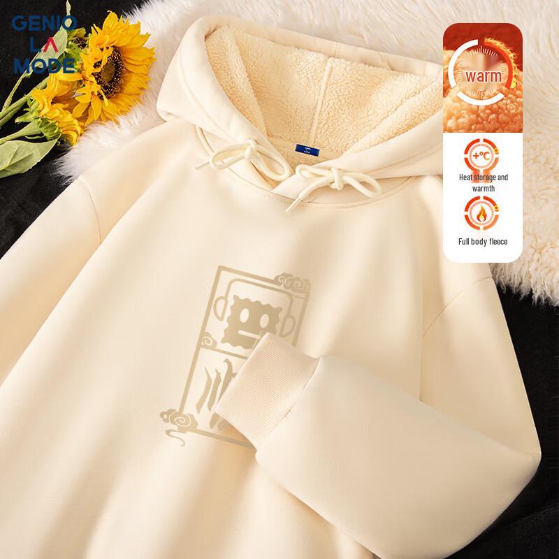 

GENIOLAMODE Men s Heavyweight Fleece Lined Hoodie 2XL