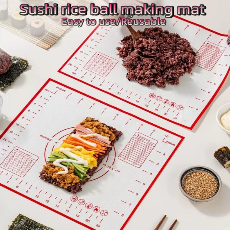 Silicone Baking Mat Pastry Rolling Kneading Pad Kitchen Crepes Pizza Dough Non-Stick Pan Pastry Mat