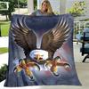 3D Eagle Printing blanket flannel Soft and comfortable blanket blankets for beds picnic blanket warm blanket birthday gift