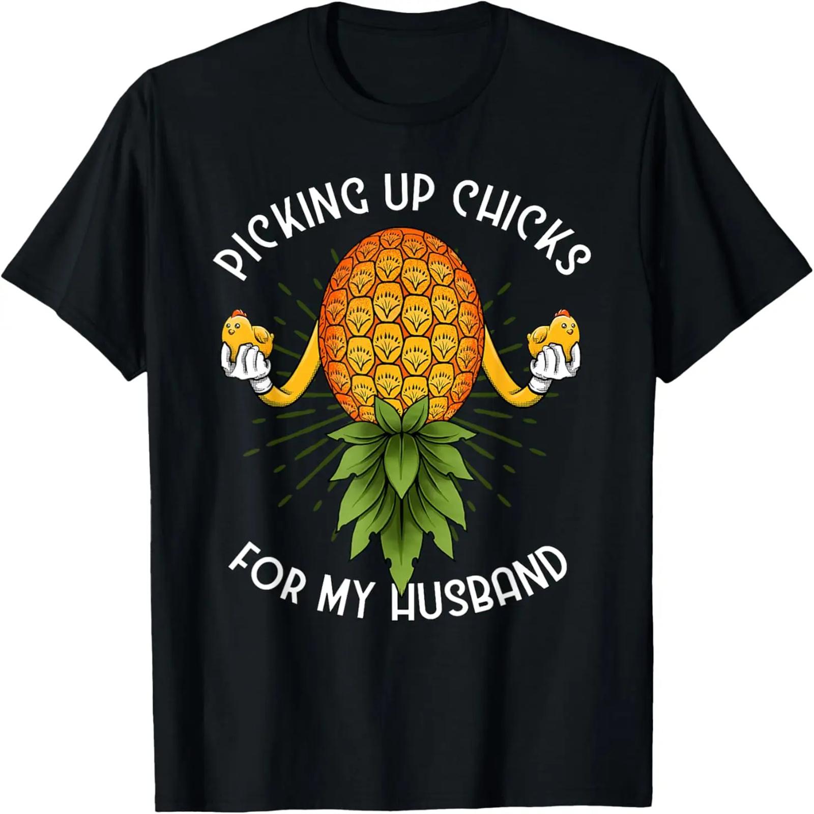 Upside Down Pineapple Swinger Wife Women T-Shirt S