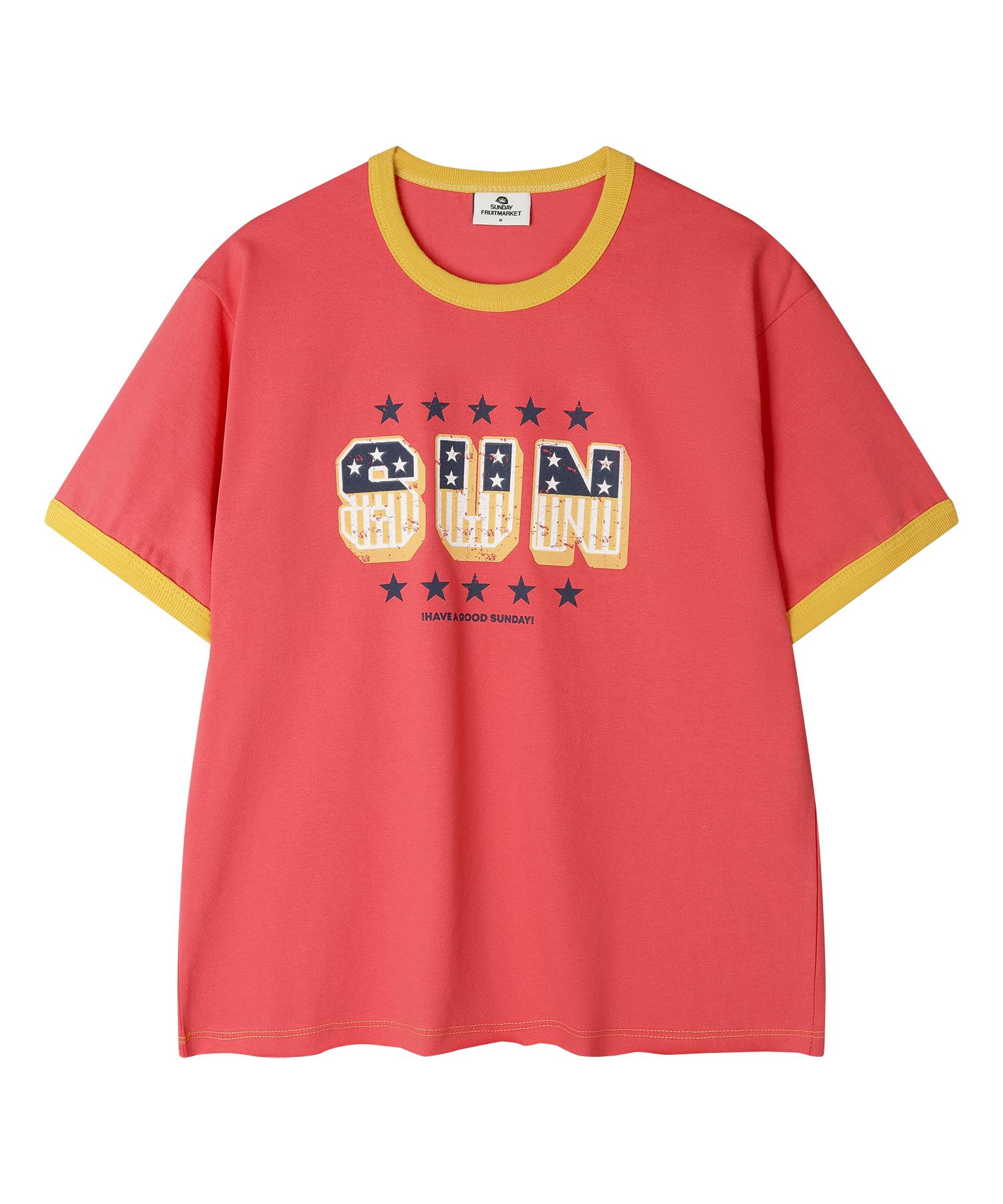 Sunday Fruits Market Sun Star Tee Pink M