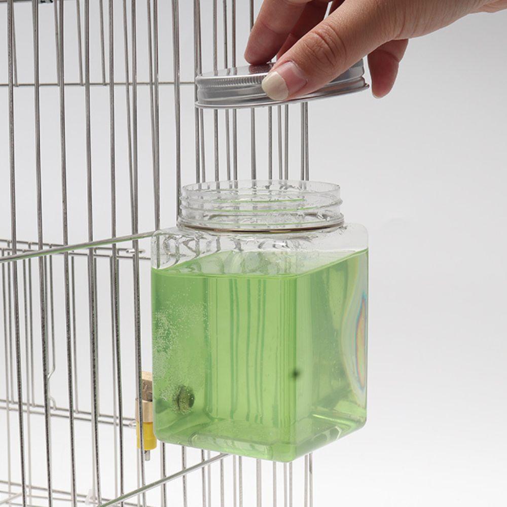 520ML Parrot Water Dispenser Leakproof Bird Waterer Easy To Clean Bird Water Feeder  for Bird Cage