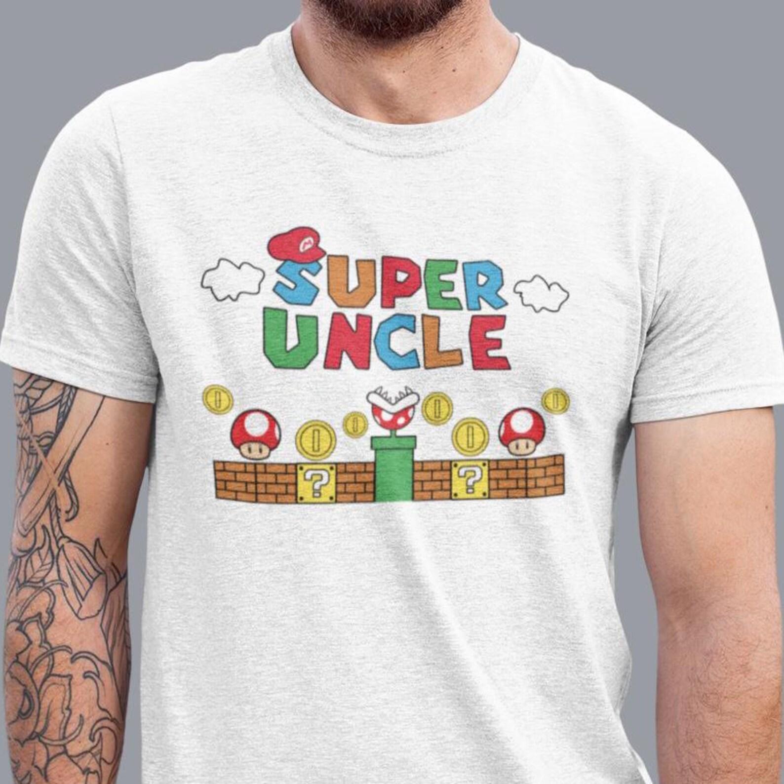 Super Uncle Gamer Tee, Pregnancy Announcement Shirt, Brother Gift XL