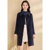 Women's Mid-Length Double-Faced Wool Blend Coat