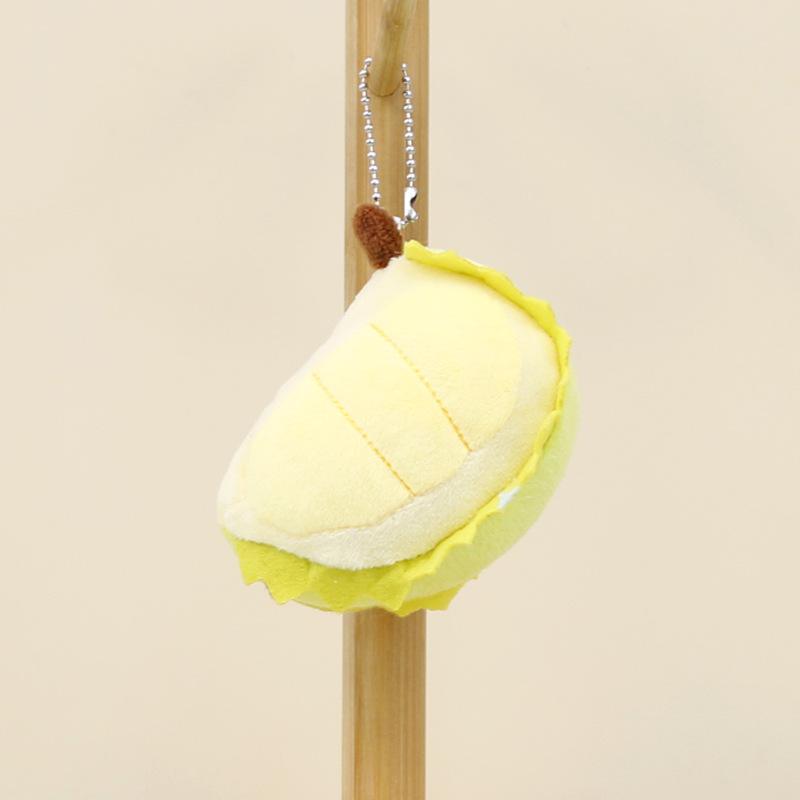 

Durian Plush Creative Toy Keychain Adorable Stuffed Fruit Doll Bag 10cm Ornament