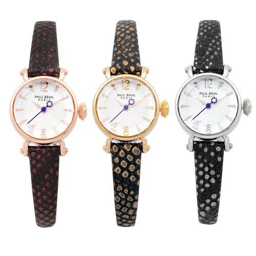 

[Paul Brial] Paul Brial Toulouse I Leather Watch PB8003 PB8003WTWBK