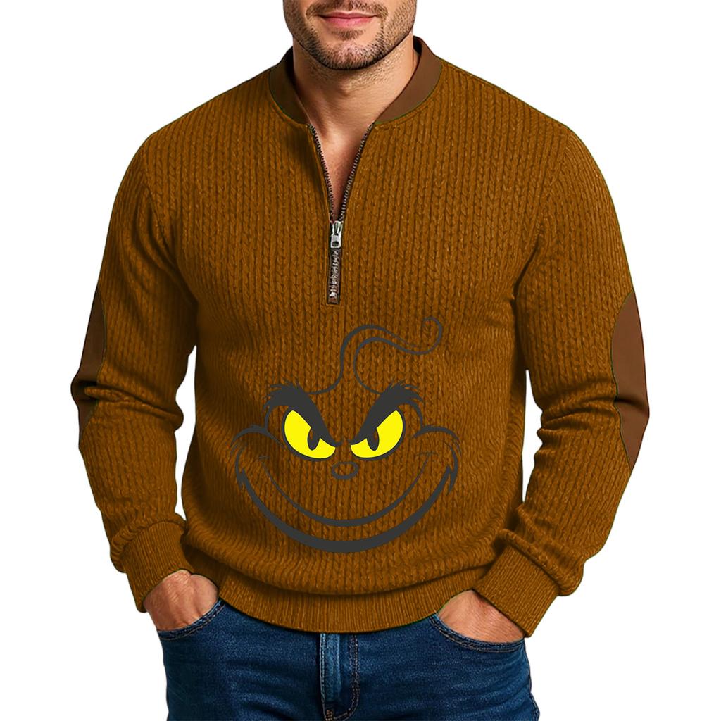 Men'S Outdoor Zipper Long Sleeved Sportswear Casual Sweatshirt