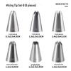 Zhaoran 304 Stainless Steel Cake Decorating Piping Nozzle Set