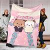 Bubu Dudu Theme Printed Blanket - Perfect for Couch, Bed, Travel & Outdoor Use | Machine Washable, Cozy & Durable.