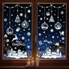 New Christmas Decorations Christmas Window Stickers White Snowflake Window Stickers Window Decoration Markless Stickers